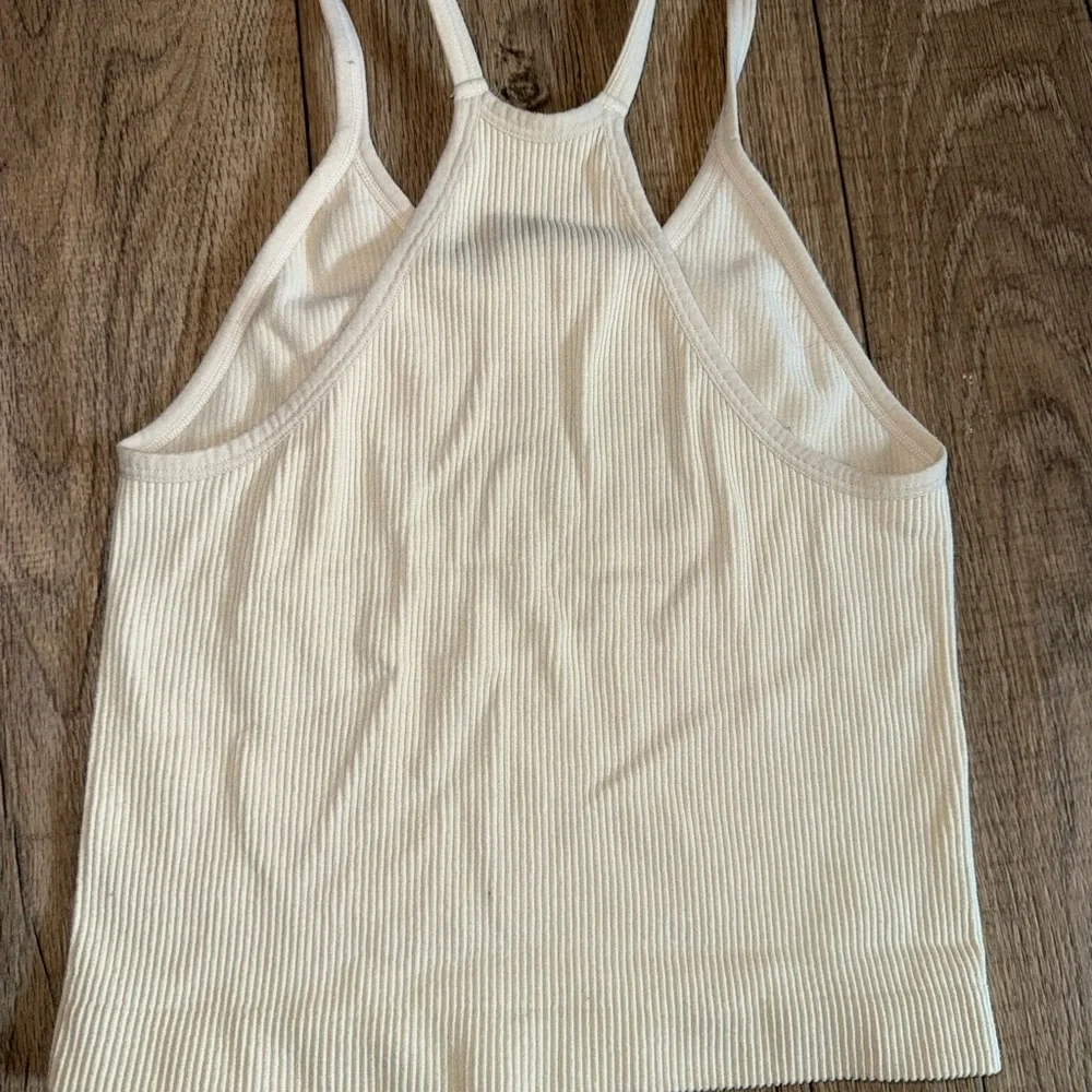 Cream Ribbed Tank Top - Picture 3 of 3